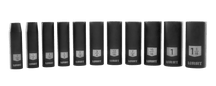 11 PC. 1/2" SAE Drive Deep Impact Sockets