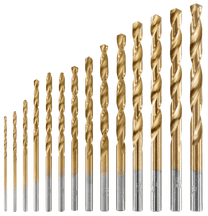 14 PC. Titanium Drill Bit Set