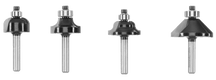 4 PC. Decorative Router Bit Set